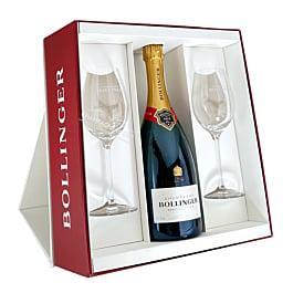 Bollinger Special Cuvée Champagne with 2 Flutes Gift Box