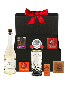 "Gourmandise Luxe" Thank You Hamper - Alcohol Free Italian Sparkling & Treats Hamper