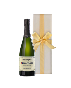 Personalised Champagne Premier Cru - in White Presentation Box