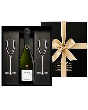 Bollinger La Grande Annee 2018 Champagne & Flutes Gift Box - with Engraved Champagne Flutes