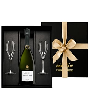 Bollinger La Grande Annee 2018 Champagne & Flutes Gift Box - with Engraved Champagne Flutes