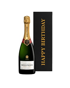Happy Birthday Bollinger Gift - In Black Gift Box