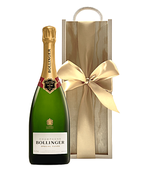 Bollinger Special Cuvée Champagne - In Deluxe Wooden Gift Box 