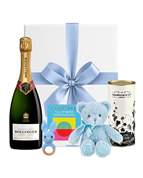 Bollinger Champagne New Baby Boy Gift Hamper