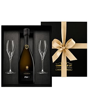 Bollinger PN TX20 Champagne & Flutes Gift Box - with Engraved Champagne Flutes