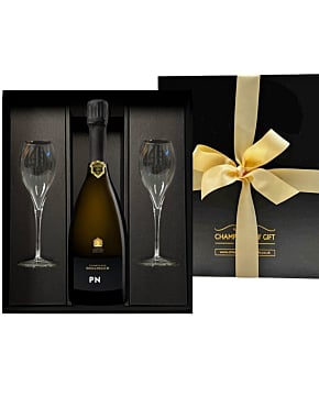 Bollinger PN TX20 Champagne & Flutes Gift Box - with Engraved Champagne Flutes