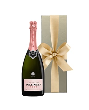 Personalised Bollinger Rosé Champagne - In Gold Presentation Box