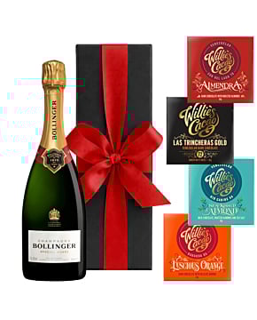 Bollinger Special Cuvee in Black Box - With 4 x Artisan Chocolate Bars