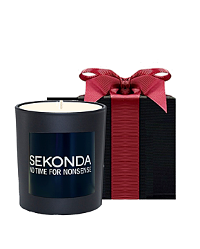 Corporate Branded Black Scented Candle - Presented in Luxury Black Gift Box Red Bow - Choose Your Fragrance