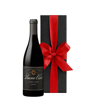 Buena Vista Carneros Pinot Noir - In Black Gift Box. Top red wine gift from California. A superb wine gift for any special occasion