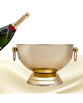 "Kensington" Champagne Cooler - Shades of Gold - Contemporary Ice Cooler with a Traditional Elegance