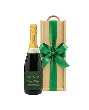 Personalised-Christmas-Champagne-in-Wooden-presentation-box