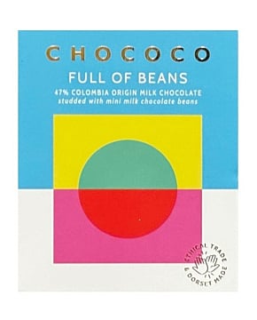 Full of Beans 47% Colombian Milk Chocolate Bar with Mini Chocolate Beans