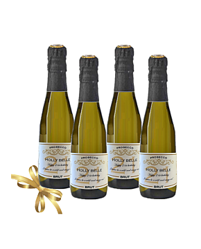 4 Bottles of Miniature Personalised Prosecco