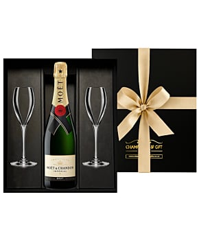Moet Brut Imperial Champagne & Flutes Gift Box