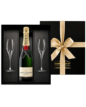 Moet Brut Imperial Champagne & Flutes Gift Box