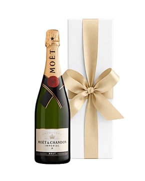 Moet Brut Imperial Champagne - In White Gift Box