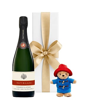 Padding Bear Personalised Champagne Gift