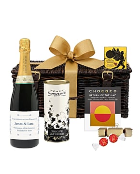 Personalised Champagne & Chocolate Hamper