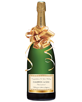 Elegant Personalised Magnum  of Grand Reserve Brut Champagne