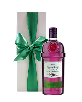 Personalised Hand Crafted Blackcurrant Gin - In White Presentation Box