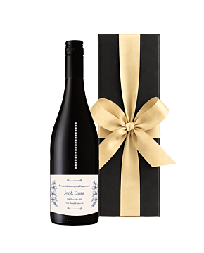 "Touch of Sparkle" Red Wine with Crystal Gems - Personalised Cabernet Sauvignon, South of France - Presented in Black Gift Box