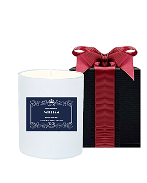  Personalised Scented Candle in Black Gift Box - Congratulations Gift 