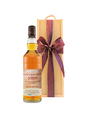 Personalised Single Malt Scotch Whisky - In Wooden Presentation Box