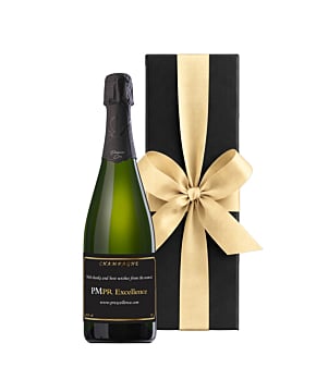 1er Cru Brut Champagne - Branded With Logo - Presented in Black Gift Box