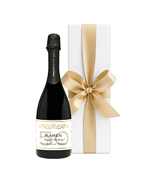 Personalised Prosecco Classic Cuvée - In White Presentation Box