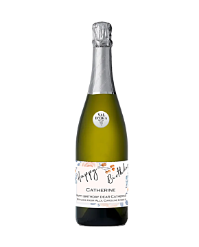  Signature Premium Personalised Prosecco 75cl. Prestige Prosecco D.O.C. with custom label - Happy Birthday