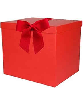 Create A Luxury Corporate Hamper - Deluxe Red Hamper Box For Up To 14 items - (5 Bottles Max)