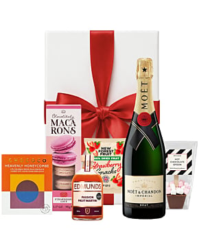 The Luxe Treat Box  Champagne Hamper  - Moet Edition