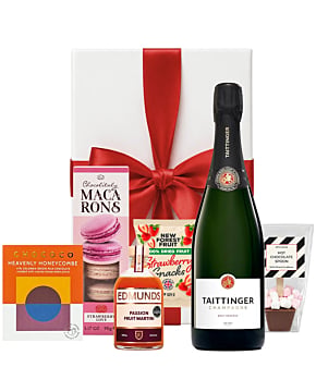 The Luxe Treat Box  Champagne Hamper  - Personalised Taittinger Edition