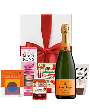 The Luxe Treat Box  Champagne Hamper  - Veuve Edition