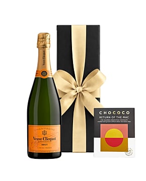 Veuve Clicquot Yellow Label Brut in Black Box - With Colombian Crushed Coffee Chocolate Bar