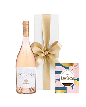 "Summer Dream" Whispering Angel & Chocolate Gift with Billionaire Chocolate Bar- Presented In White Gift Box