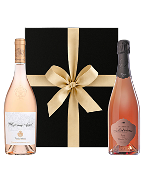 "Simply The Best" - Duo of Whispering Angel & 1er Cru Rosé Champagne - Presented in Black Gift Box