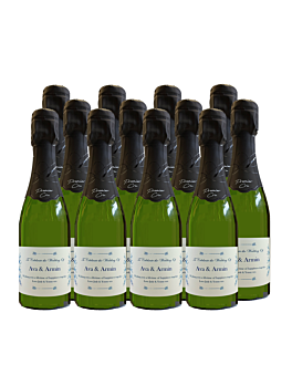 12 x Finest Premier Cru Miniature Champagne Bottles (Personalised)