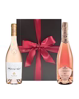"Simply The Best" - Duo of Whispering Angel & 1er Cru Rosé Champagne - Presented in Black Gift Box