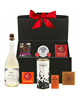 "Gourmandise Luxe" Thank You Hamper - Alcohol Free Italian Sparkling & Treats Hamper
