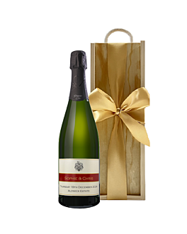 Personalised Premier Cru Champagne in Wooden Presentation Box