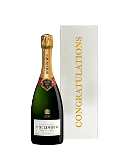 Congratulations Bollinger Gift Set - Bollinger Special Cuvée Champagne - In White Gift Box