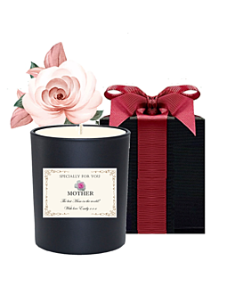  Personalised Scented Candle in Black Gift Box - Mothers Day Gift 