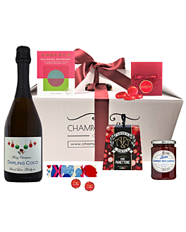 Christmas Cheer Personalised Prosecco Hamper - With Sweet Treats & Chocolate Goodies