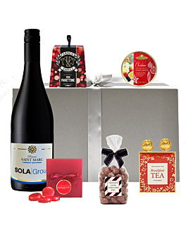 Classic Branded Christmas Wine Hamper - With Cabernet Sauvignon & Christmas Treats