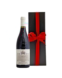 Personalised Red Wine from France - Clos Saint Michel, Châteauneuf du Pape - In Black Gift Box