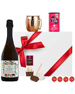 "Cosy Night In" Prosecco, Chocolate & Chai Latte Hamper - Delicious Treats & Goodlies To Set The Scene 