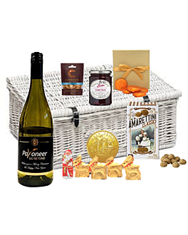 "Festive Classic" Wine & Chocolate Christmas Hamper - Personalised Sauvignon Blanc White Wine & Luxury Treats