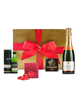  "Highland" Hamper - Personalised Champagne, Whisky & Luxury Chocolates